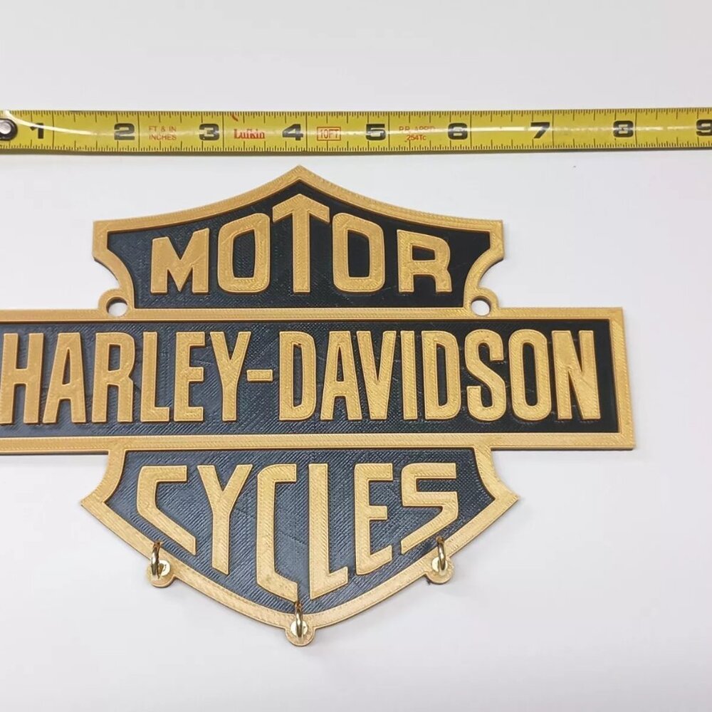harley davidson Key Holder Hook Wall rack with 3 Hook man cave plastic